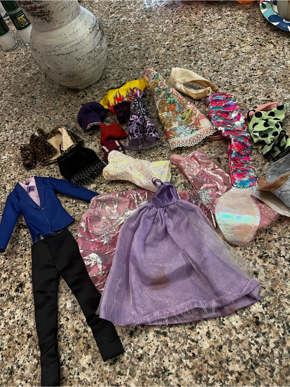Barbie doll clothes shoes accessories Ken lot